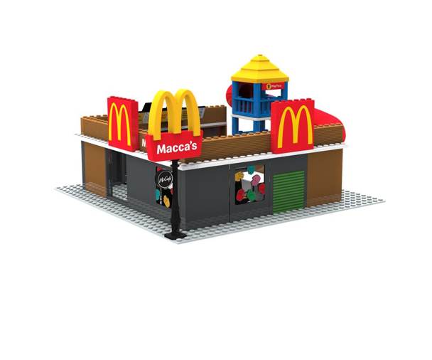 McDonald's ミニチュアハウス Building McDonalds Car House from Clay & Unboxing McDonald's Cash